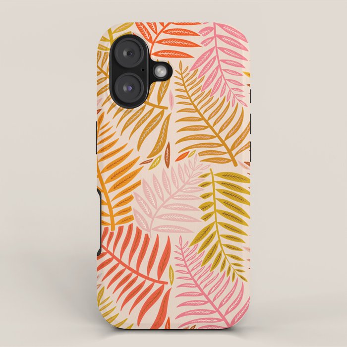 Palm Pattern â Retro Palette iPhone Case Gallery Image 1