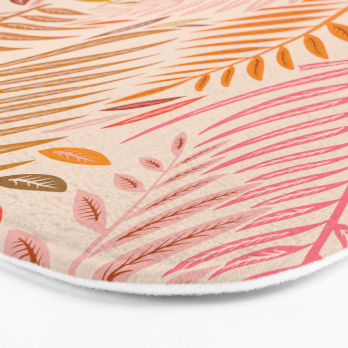 Palm Pattern â Retro Palette Bath Mat Gallery Image 3