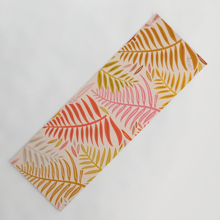Palm Pattern â Retro Palette Yoga Mat Gallery Image 1