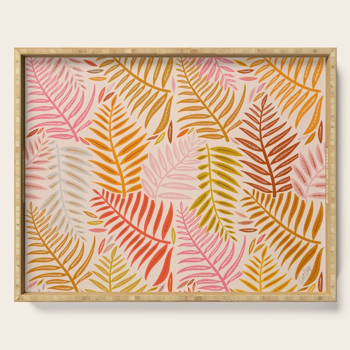 Palm Pattern â Retro Palette Serving Tray Gallery Image 1