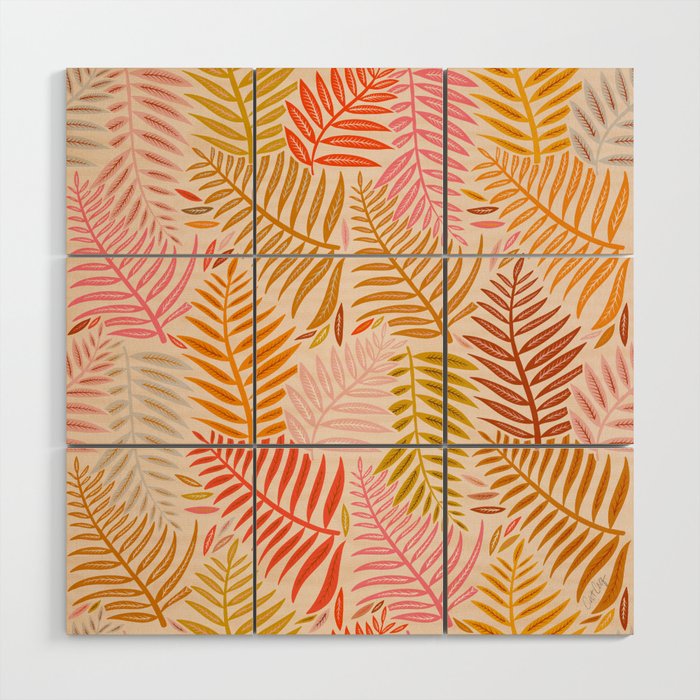 Palm Pattern â Retro Palette Wood Wall Art Gallery Image 1