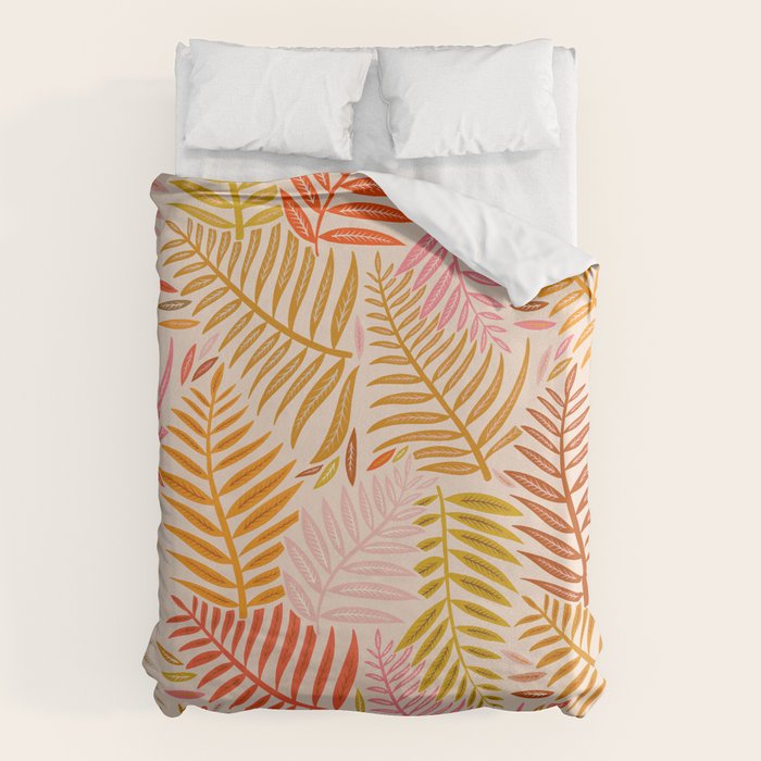 Palm Pattern â Retro Palette Duvet Cover Gallery Image 6