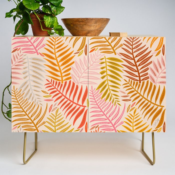 Palm Pattern â Retro Palette Credenza Gallery Image 1