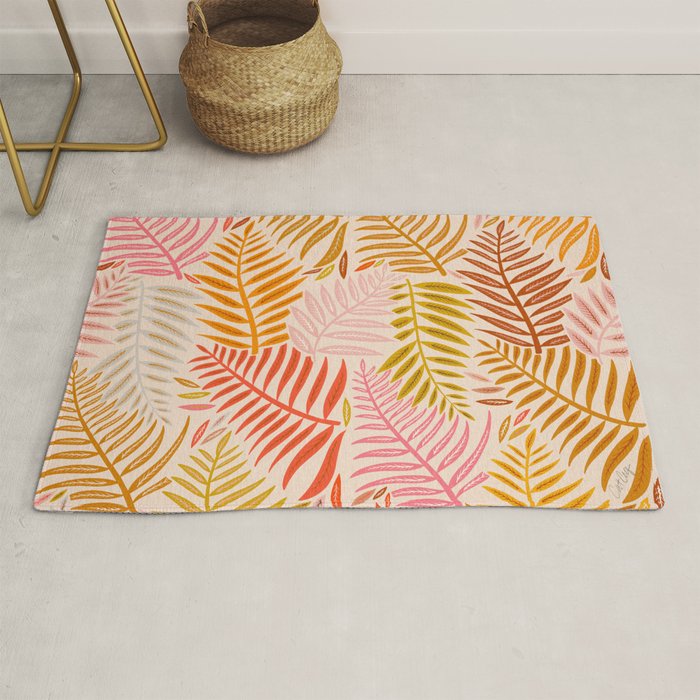 Palm Pattern â Retro Palette Rug Gallery Image 1