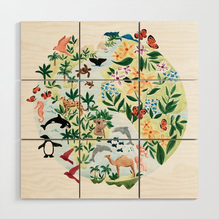 Earth Day Wood Wall Art Gallery Image 1