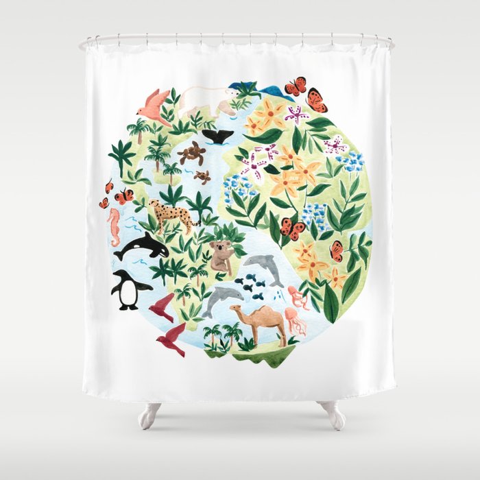 Earth Day Shower Curtain Gallery Image 1