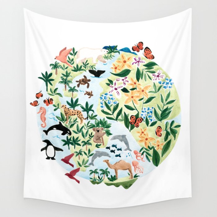 Earth Day Wall Tapestry Gallery Image 4
