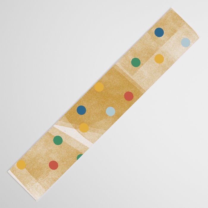 Retro Dots Graphic  Table Runner Gallery Image 3