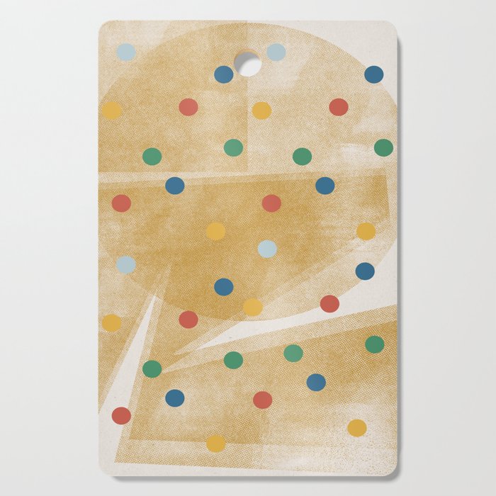 Retro Dots Graphic  Cutting Board Gallery Image 1