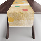 Retro Dots Graphic  Table Runner Gallery Image 1