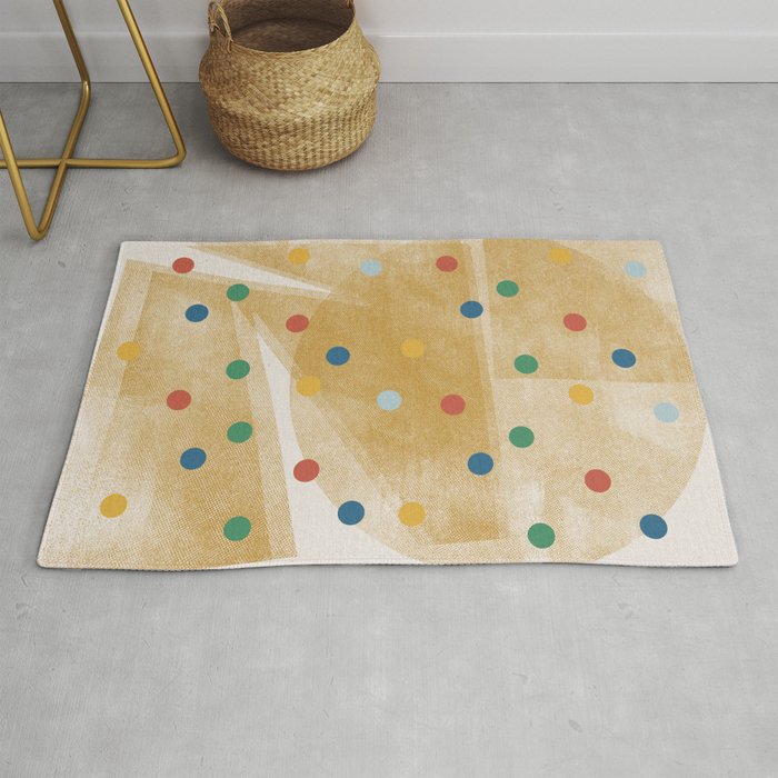 Retro Dots Graphic  Rug Gallery Image 1