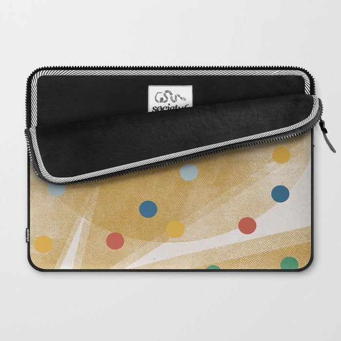 Retro Dots Graphic  Laptop Sleeve Gallery Image 2