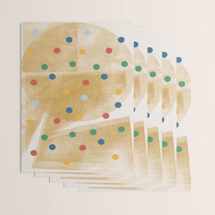 Retro Dots Graphic  Wrapping Paper Gallery Image 3