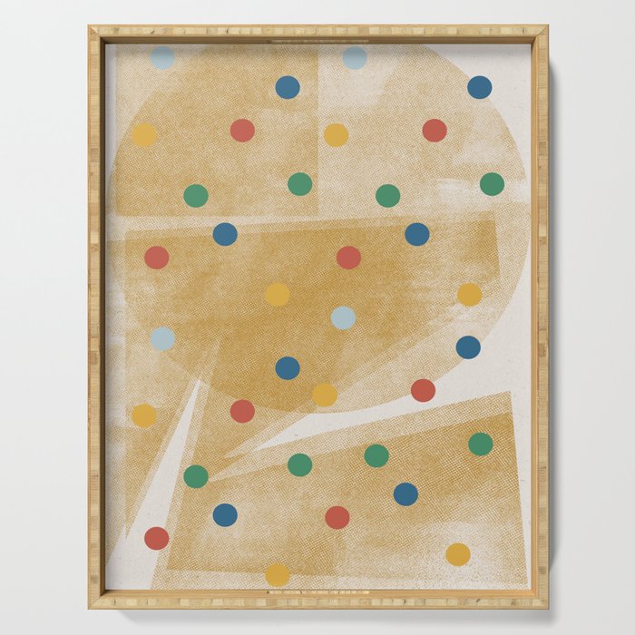 Retro Dots Graphic  Serving Tray Gallery Image 1