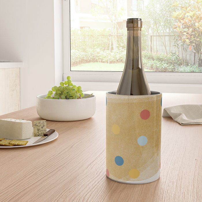 Retro Dots Graphic  Wine Chiller Gallery Image 4