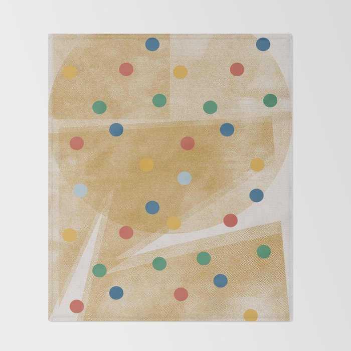 Retro Dots Graphic  Throw Blanket Gallery Image 2