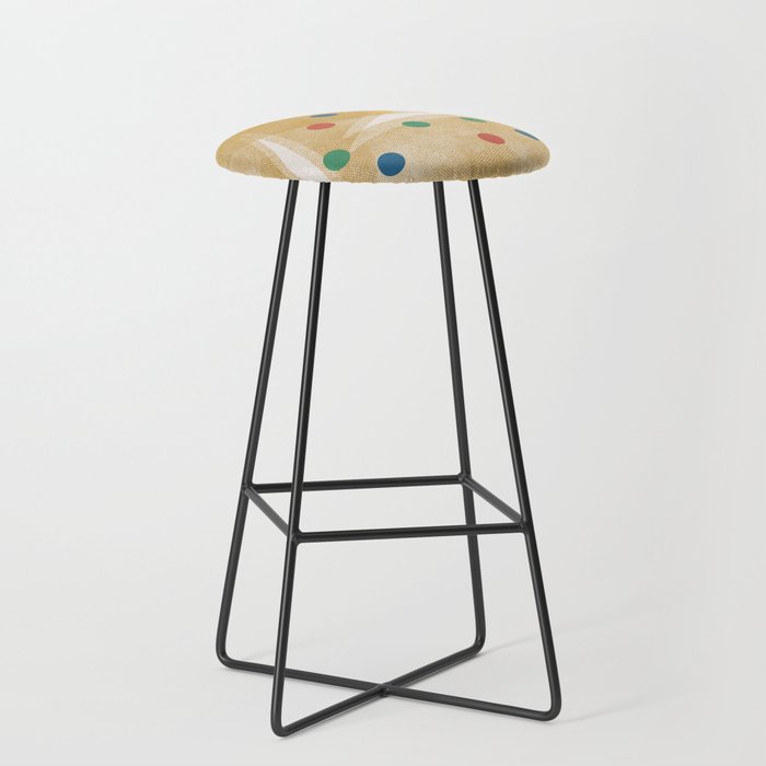 Retro Dots Graphic  Stool Gallery Image 1