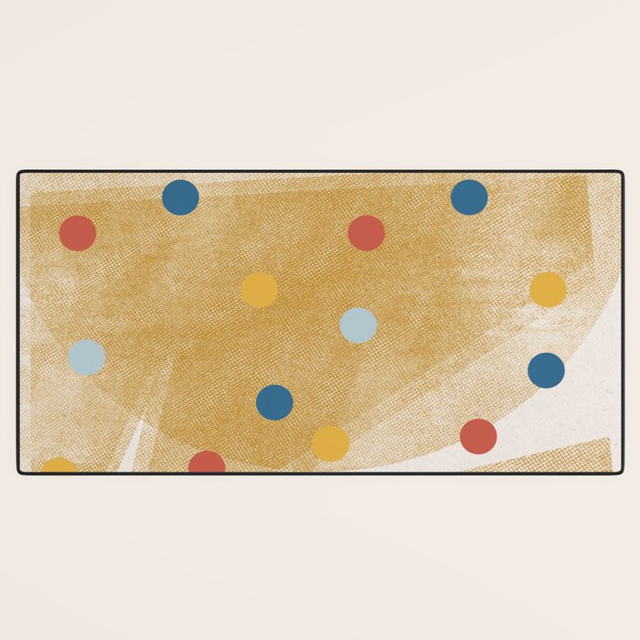 Retro Dots Graphic  Desk Mat Gallery Image 3