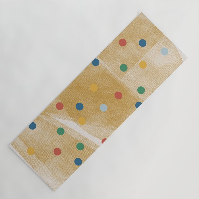 Retro Dots Graphic  Yoga Mat Gallery Image 1