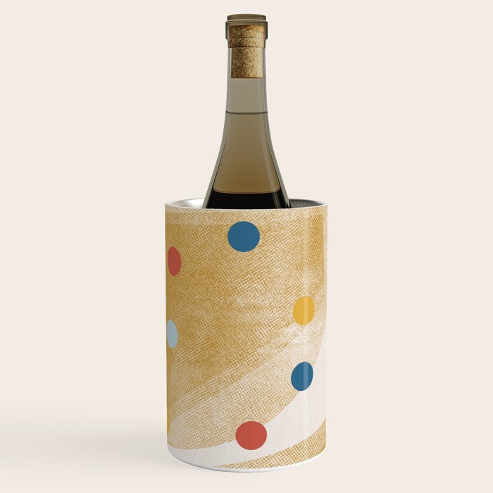 Retro Dots Graphic  Wine Chiller Gallery Image 3