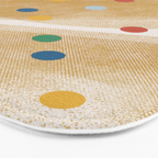 Retro Dots Graphic  Bath Mat Gallery Image 3