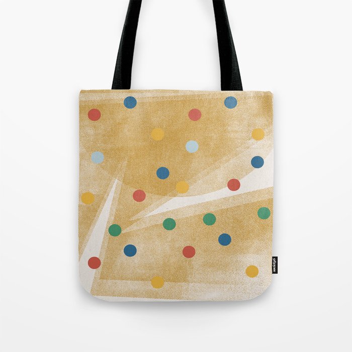 Retro Dots Graphic  Tote Bag Gallery Image 1