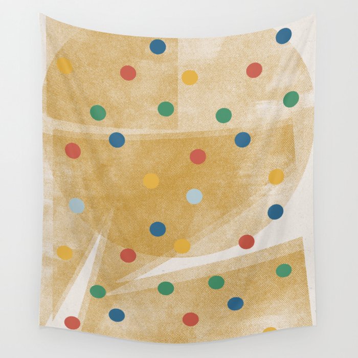 Retro Dots Graphic  Wall Tapestry Gallery Image 4