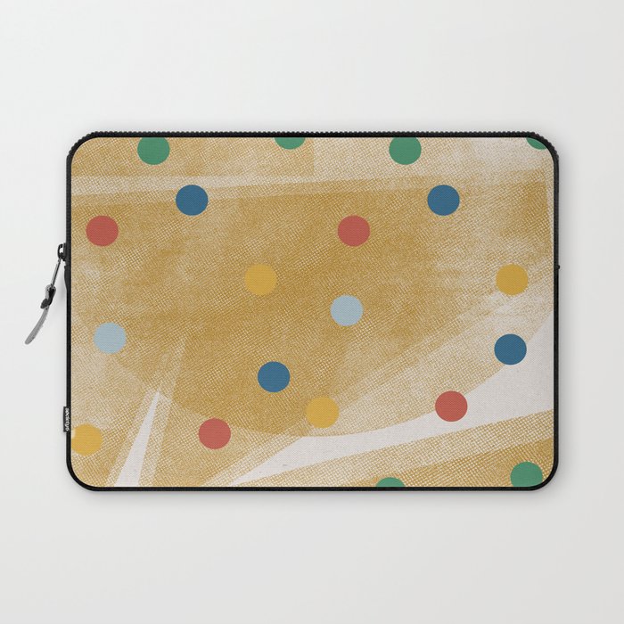 Retro Dots Graphic  Laptop Sleeve Gallery Image 1