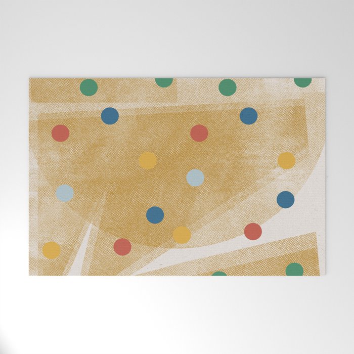 Retro Dots Graphic  Welcome Mat Gallery Image 1