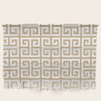 Greek Key (Tan & White Pattern) Wall Hanging Gallery Image 1