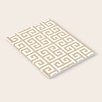Greek Key (Tan & White Pattern) Notebook Gallery Image 2