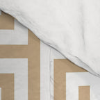 Greek Key (Tan & White Pattern) Comforter Gallery Image 4