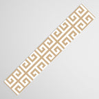 Greek Key (Tan & White Pattern) Table Runner Gallery Image 3