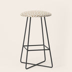 Greek Key (Tan & White Pattern) Stool Gallery Image 1