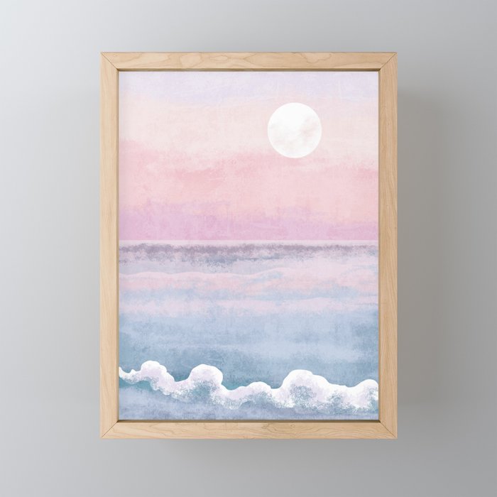 Magical Sunset Beach Mini Art Print Gallery Image 1