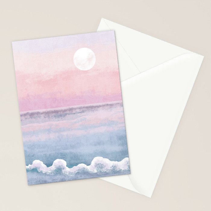 Magical Sunset Beach Stationery Card Gallery Image 2