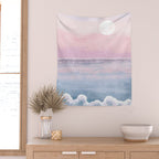 Magical Sunset Beach Wall Tapestry Gallery Image 2