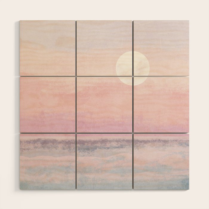 Magical Sunset Beach Wood Wall Art Gallery Image 1