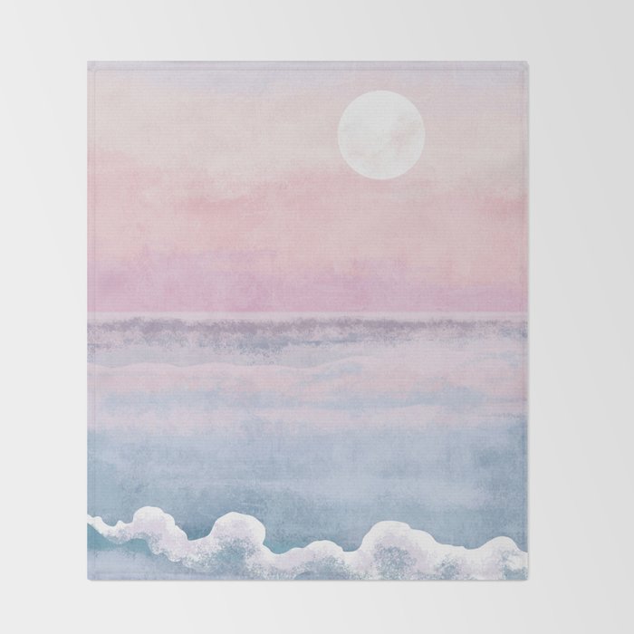 Magical Sunset Beach Throw Blanket Gallery Image 2