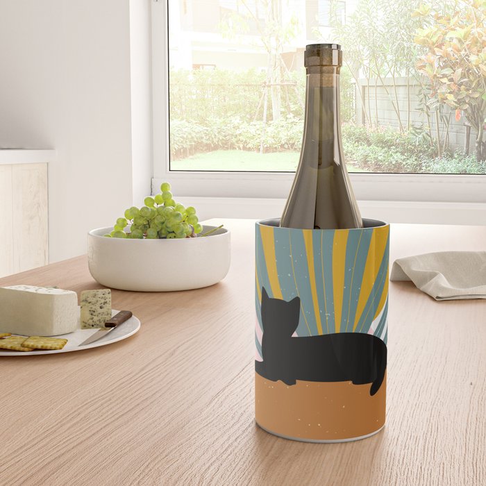 The Cat and The Sun III Wine Chiller Gallery Image 4