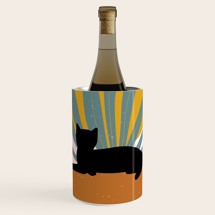 The Cat and The Sun III Wine Chiller Gallery Image 1
