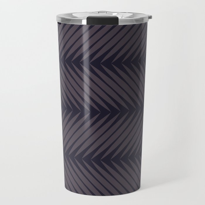 Palm Leaf Pattern - Midnight Travel Mug Gallery Image 1