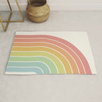 Gradient Arch V Mid Century Modern Rainbow Rug Gallery Image 1