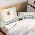 Whimsical Polar Bear Pillow Sham Gallery Image 2