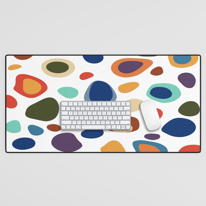 Terrazzo Abstract Pattern Desk Mat Gallery Image 1