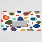 Terrazzo Abstract Pattern Desk Mat Gallery Image 1