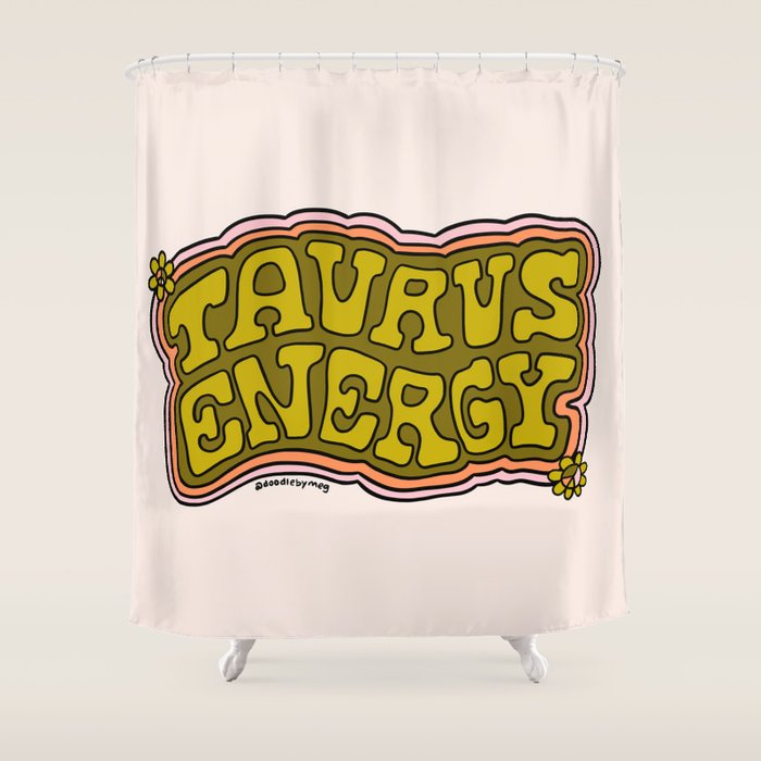 Taurus Energy Shower Curtain Gallery Image 1