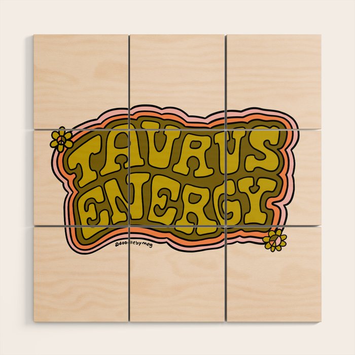Taurus Energy Wood Wall Art Gallery Image 1