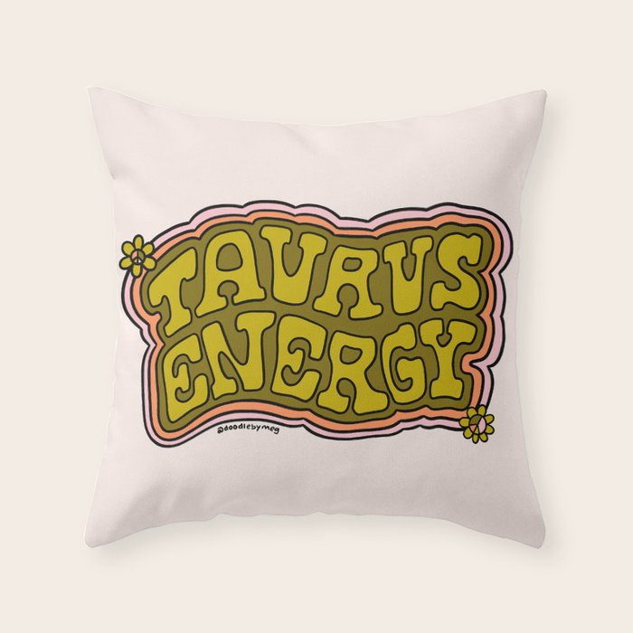 Taurus Energy Throw Pillow Gallery Image 6