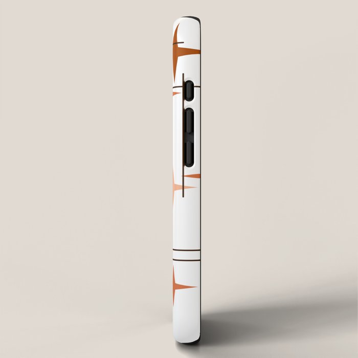 Mid Century Modern Stars Orange iPhone Case Gallery Image 2